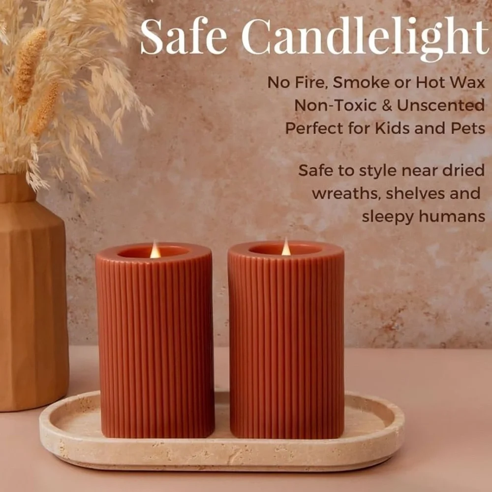 Simply Collected- Luxury 3D Flameless Candles - Rose